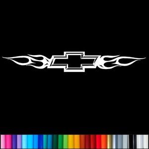 Chevy Chiseled 3D Look Tribal Flames 18 Sticker Decals