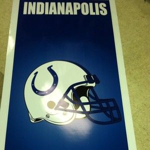 Indianapolis Colts Full Board Cornhole Decals Stickers 2x4 Bean Bag 