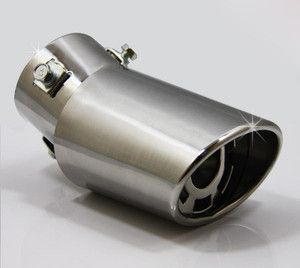 Vehicle Car Exhaust Muffler Tip Stainless Steel Pipe Chrome Trim 