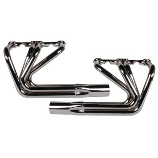 New Chrome SBC Sprint Headers, Small Block Chevy, Model T Roadster 