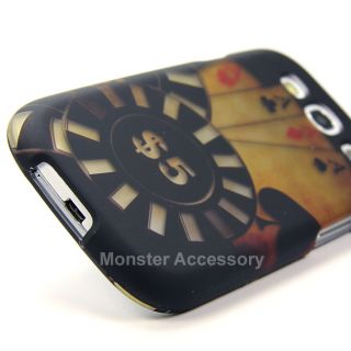 Purple Poker Chip Hard Case Snap On Cover for Samsung Galaxy S3 III 