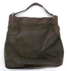 christopher kon dark brown leather bag