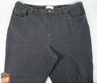 Womens Christopher Banks Charcoal Plus Stretch Jeans Easy Fit Sz 20W 