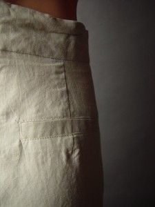 Suspender Linen Cotton Slouchy Menswear Style Pleated Cuffed Wide Leg 