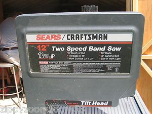 Craftsman 12 Tilt Head 2 Speed Band Saw Model 113 248321
