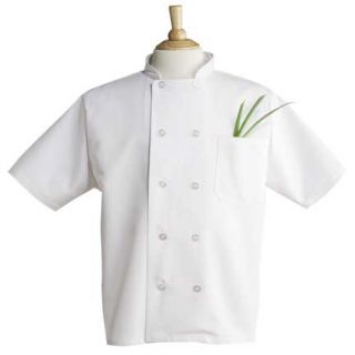   Sleeve Uncommon Threads 0415 Chef Coat CHOOSE COLOR(BLACK ,WHITE)/SIZE