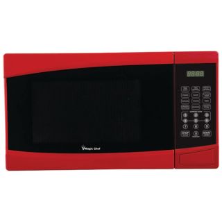 magic chef mcm991rsl 9 cubic ft 900 watt microwave with digital touch 