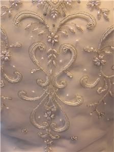 NWOT MON CHERI Wedding dress bridal gown Iv lace up 20W Plus size