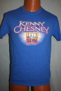Kenny Chesney 2012 Brothers of The Sun Concert Tour T Shirt Small 