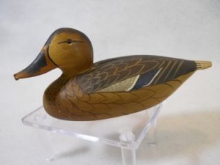   Duck Miniature Decoy Pair by W A Coleman Chestertown MD Chesapeake Bay