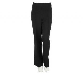 George Simonton Flat Front Pintuck Trouser with Side Zip Closure