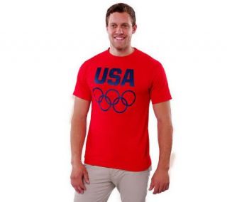 Team USA Mens USA Rings Short Sleeve T shirt —