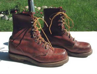 Vintage Red Wing Boots Minnesota USA Mens Size 7 Sport Hunting Crepe