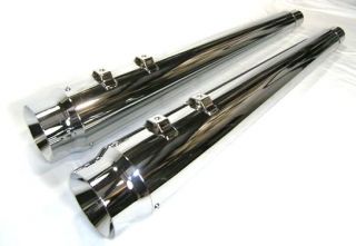 Our Choppers Cycle 4 Coned Slip on Mufflers shown with our 4
