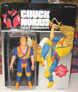 1986 Chuck Norris Karate Kommandos Reed Smith by Kenner Mint on Card
