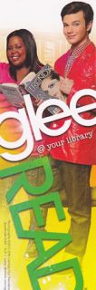 Glee Bookmark Mercedes & Kurt Amber Riley Chris Colfer