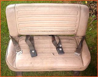 Jeep CJ Rear Bench Jump Seat with Seat Belts CJ5 CJ7 Fits 1976 to 1986