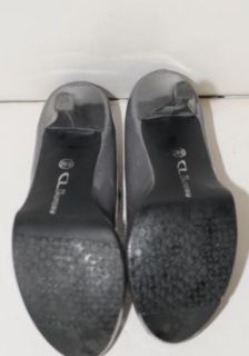 CL Laundry Grey Gray Open Toe Womens Dress High Heel Platform Shoes Sz
