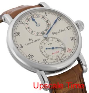 Chronoswiss Limited Edition Regulator Manual Wind Mens Luxury Watch