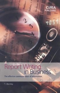Report Writing in Business Second Edition Cima Studen