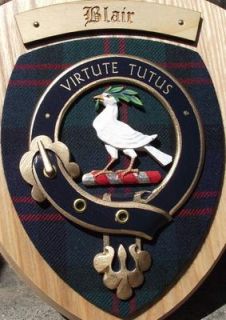  Crest Scottish Gifts Blair Family Clan Crested Wall Plaques