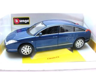 Bburago Citroen C6 Blue 1 18 Diecast Car Store Toys