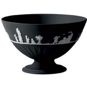 wedgwood black jasper jasperware footed bowl