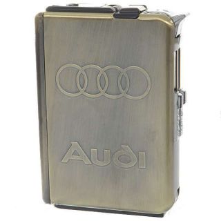  in 1 Cigarette Case with Butane Jet Torch Lighter Holds 10 Cigarettes