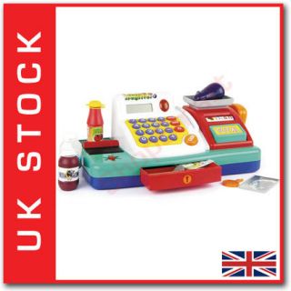 Childrens Play Till Cash Register Supermarket Checkout Counter Play
