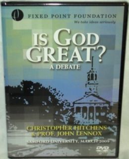 Is God Great Debate Christopher Hitchens Lennox DVD 897885002102
