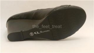 New CL by Chinese Laundry US 8 5 Irmine Black Wedge Casual Shoes