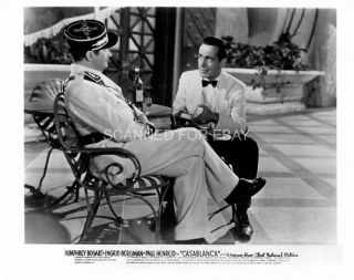 Casablanca Humphrey Bogart Claude Rains GREAT8X10