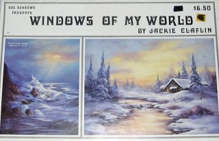 Windows of My World 1 by Jackie Claflin Large Vintage Painting Book