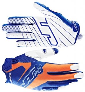 JT Racing Evo Lite Race Gloves   Blue/Orange 2013