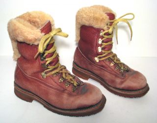 Vintage CHIPPEWA Kush N Kollar Sport Hunt Winter Boots Shearling Mens
