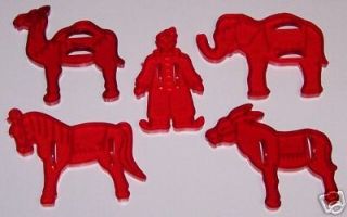 5 HRM circus animal cookie cutters