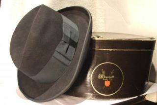 Churchill Hats Fedora Nite Blu Warwick 7 1 4 Orig Box Saltz Washington
