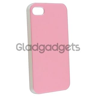 Pink w/ Clear Side Hard Snap on Case Cover+PRIVACY FILTER Film for