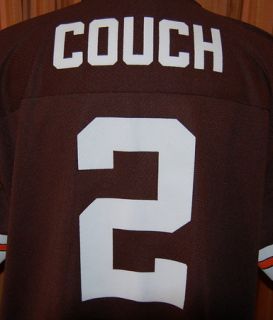 Cleveland Browns 2 Tim Couch Vintage Logo Athletic Jersey Shirt Mens