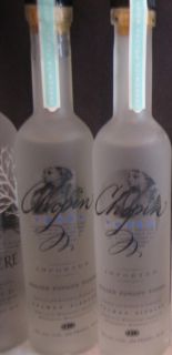 Chopin Vodka 2 SEALED Miniature Glass Bottles