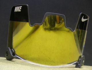 Mirrored Gold Football Visor Insert Fits Nike Eyeshield