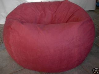 Personalized Pink Suede Bean Bag Beanbag Chair Shell NW