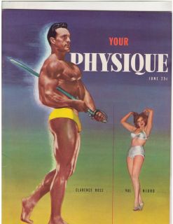 Your Physique Bodybuilding Musclemag Clarence Ross Steve Reeves 6 49