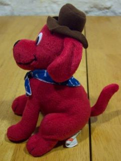 Scholastic CLIFFORD THE BIG RED DOG W/ COWBOY HAT 6 Plush STUFFED
