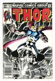 Marvel Comics The Mighty Thor 334 Runquest Aug 1983
