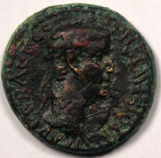 Roman Ancient Coin Aeolis Aegae Claudius AD 41 54 Near Very Fine