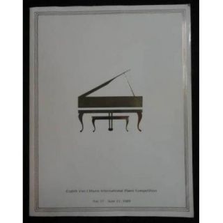 1989 Van Cliburn Piano Competition Program Fort Worth