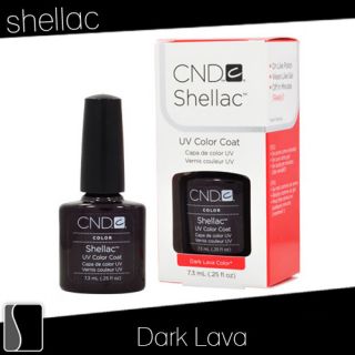 CND Shellac Dark Lava Gel UV Nail Polish 0 25 oz Manicure Soak Off