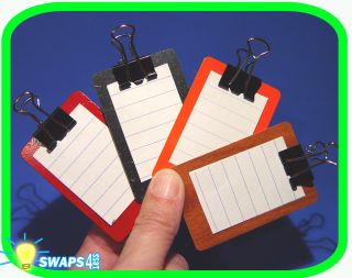 mini clipboard these cute little mini clipboards from swaps4less are