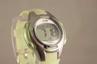 Timex Watch 1440 Ladies Green Digital Rubber Band Casual Sport Date